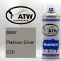 Preview: BMW, Platinum Silver, C2U: 400ml Sprühdose, von ATW Autoteile West.